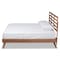 Baxton Studio Shiro Mid-Century Modern Ash Walnut Finished Wood King Size Platform Bed 182-11107-9409-Zoro - alternate 9